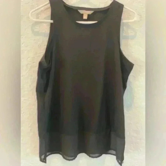 Banana Republic black sleeveless shirt women’s size small - Picture 1 of 3